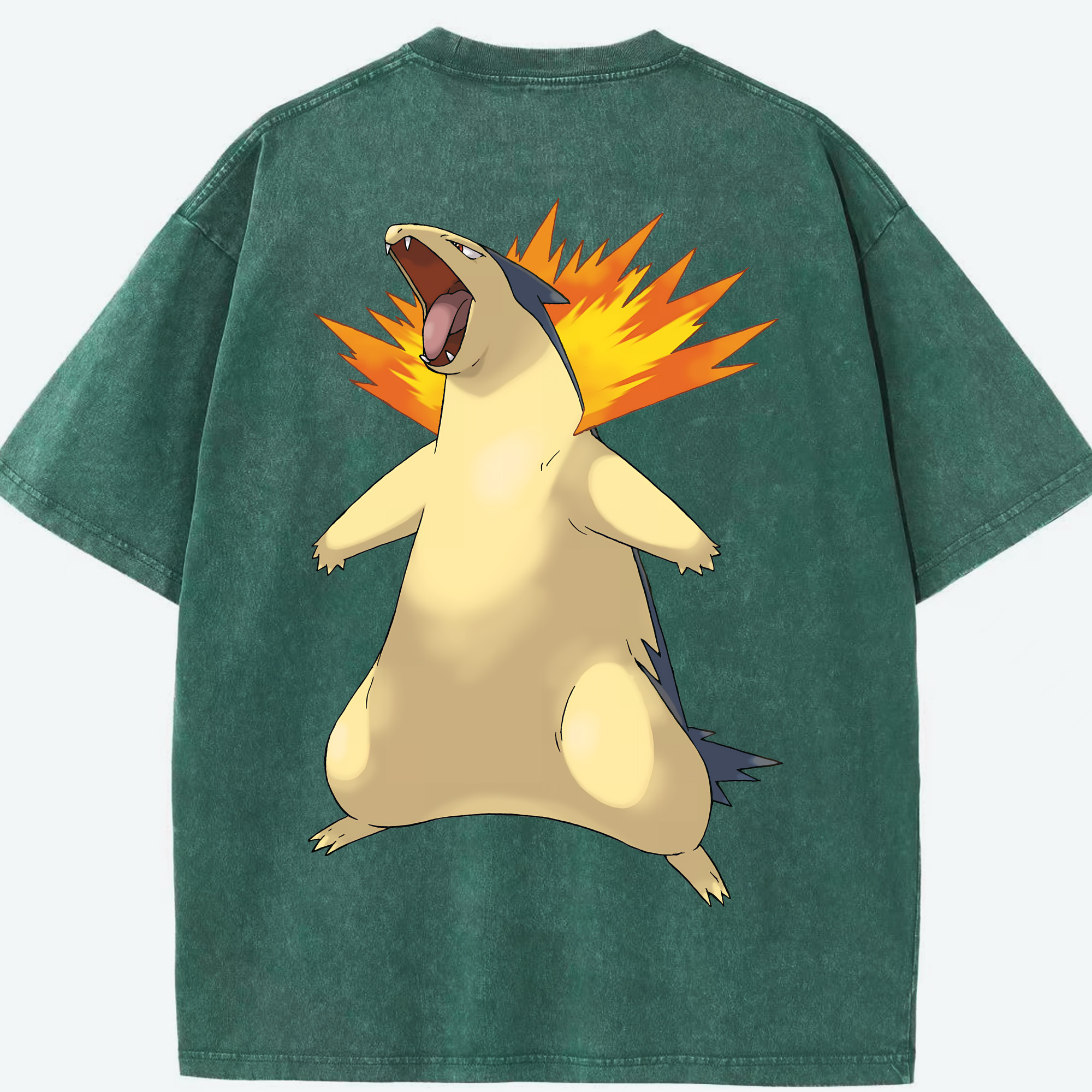 （画像用） ポケットモンスター Pokémon 綿100% ヴィンテージ風 半袖Tシャツ（背面プリント）